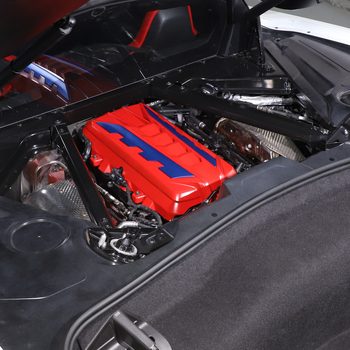 Engine Bay Panel Cover Trim in Edge Blue/Red/Black For Corvette Coupe C8 2020-26 - Styles 1-5 34