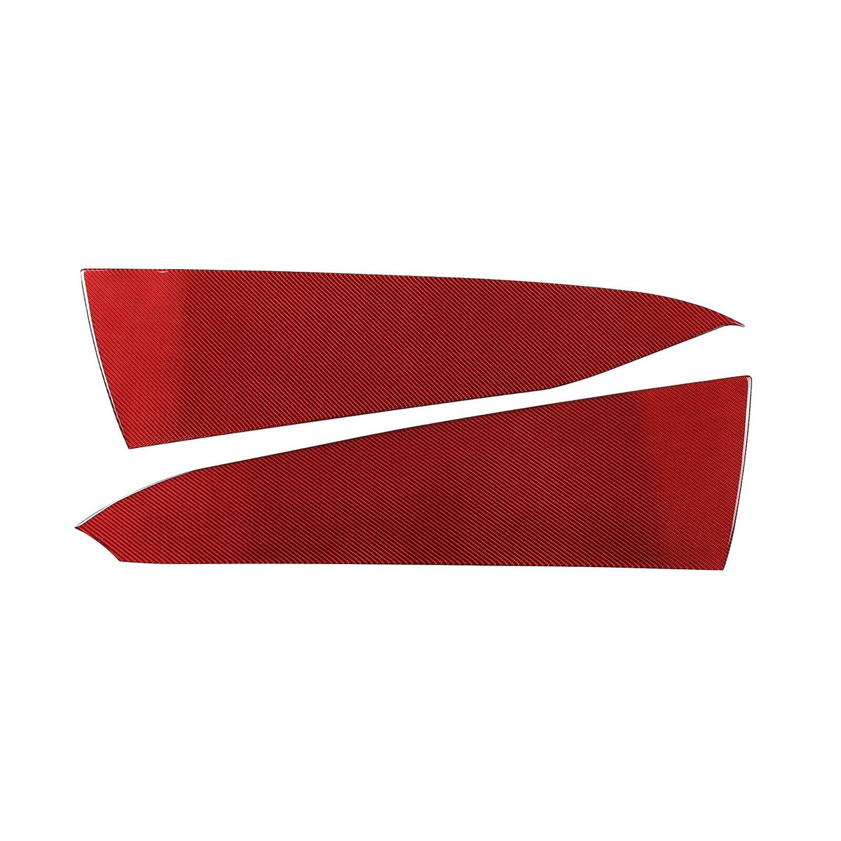 Red Carbon Fiber Interior Anti-kick Door Panel Sticker For Corvette C6 05-13 US 22