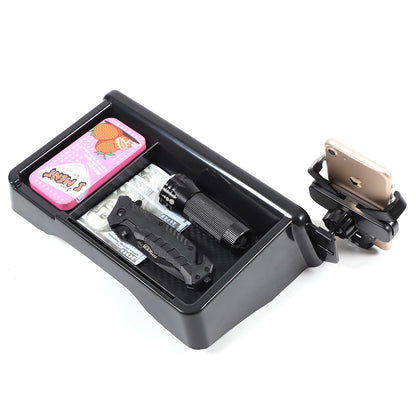 Center Console Screen Rear Phone Mount Storage Box For Toyota Supra A90 2019+ US 12