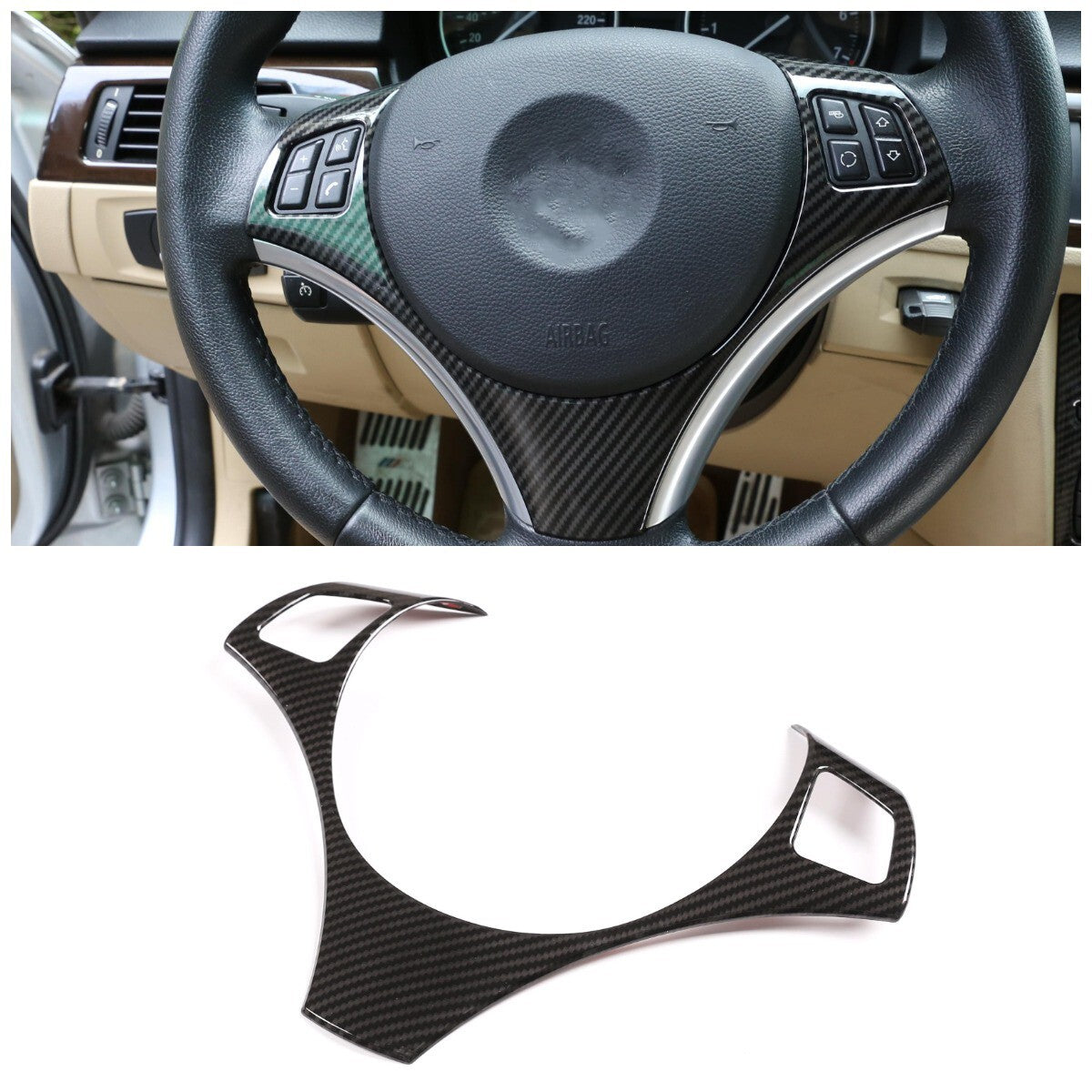 17pcs ABS Carbon Fiber Interior Panel trim Cover Kit For BMW 3 Series E90 08-12 16