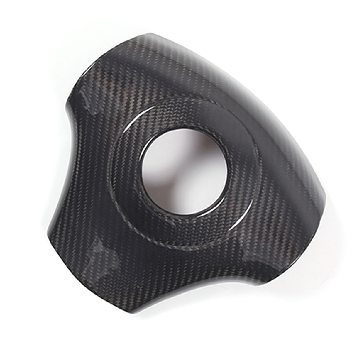 Real Carbon Fiber Steering Wheel Center Surround Trim Cover For Corvette C6 05+ 18