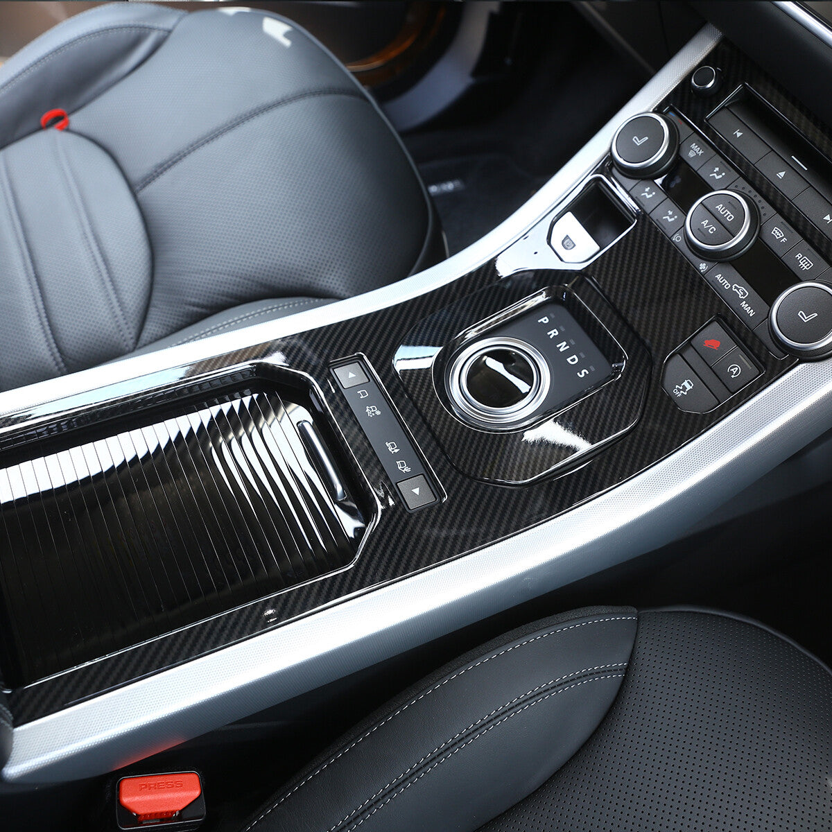 Carbon Fiber Center Console Gear Panel Trim For LR Range Rover Evoque 12-18 US 12