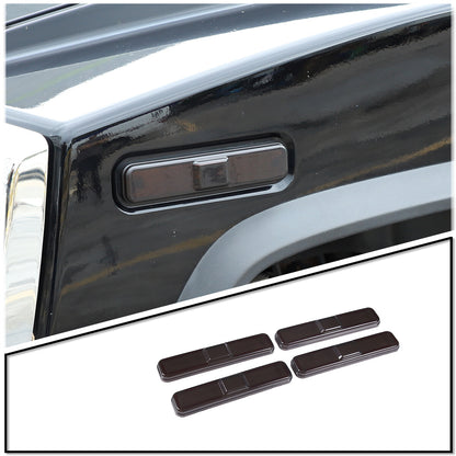 Smoked Blackout Tail Light Roof Light Marker Trim Set For Hummer H2 2003-09 12