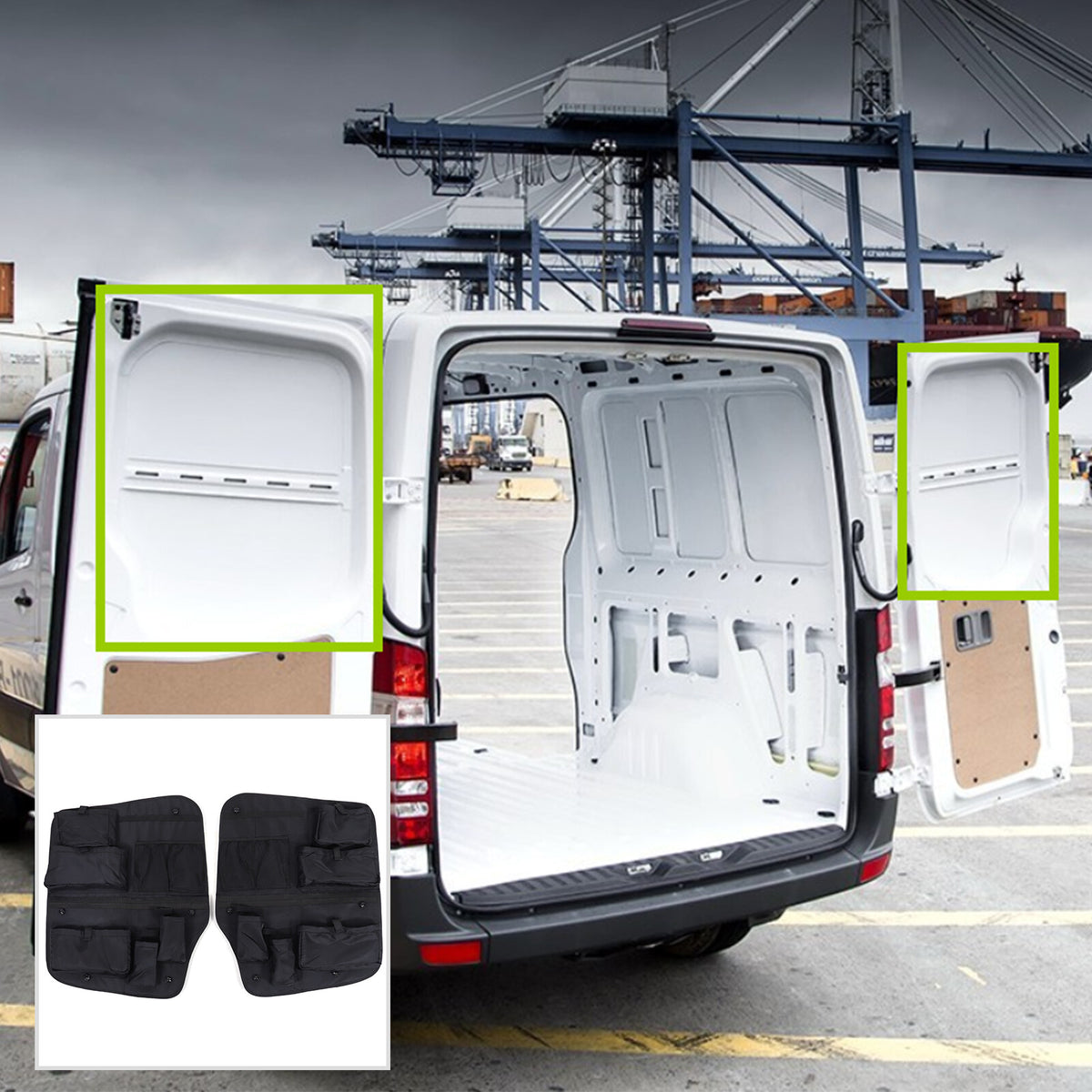 Tailgate Trunk Storage Bag Tool Organizer For Benz Sprinter W906 2009-2018 4