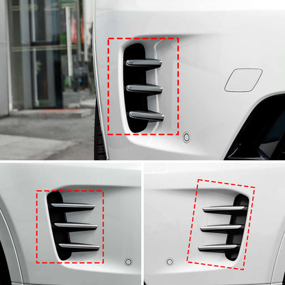 Carbon Front Fog Lamp Light Upper Strip Trim For LR Discovery Sport L550 24+ US 6