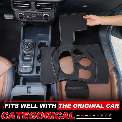 Suede Cloth Center Console Gear Shift Trim Cover For Ford Maverick 2022+ US 10