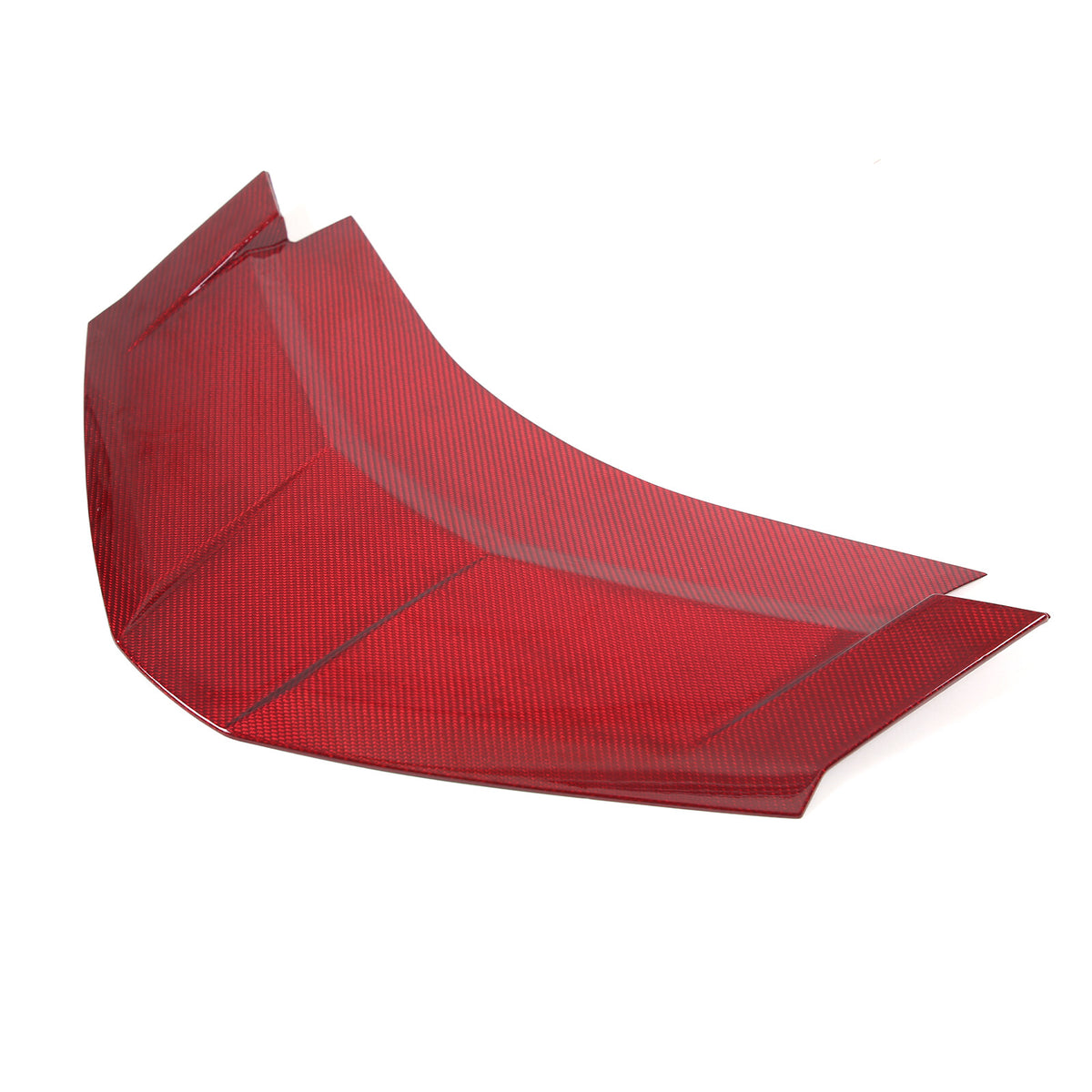 Red Real Carbon Fiber Rear Window Lower Trim Cover For Corvette C8 Coupe 2020-26 10