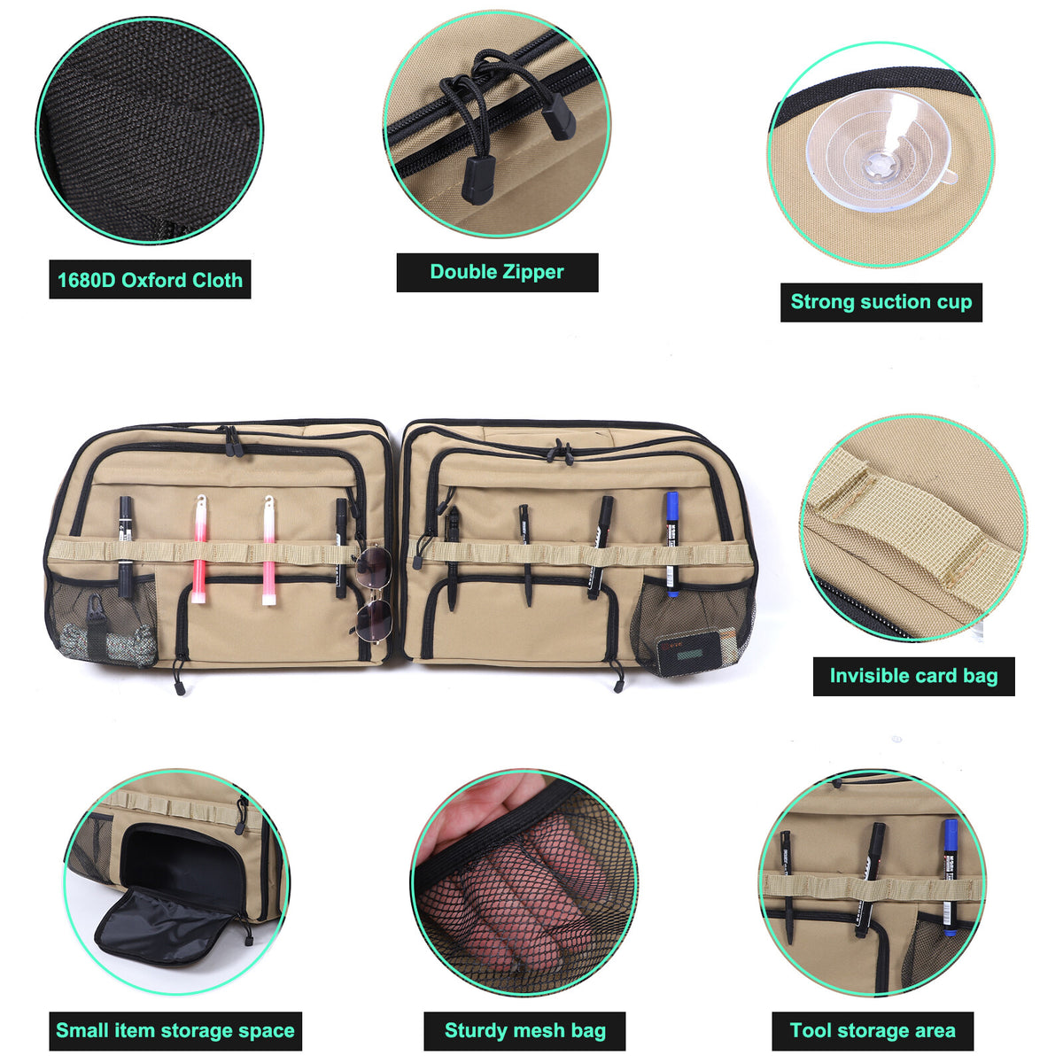 Tailgate Rear Trunk Storage Bag For Toyota Land Cruiser Prado LC/FJ150 10-17 4