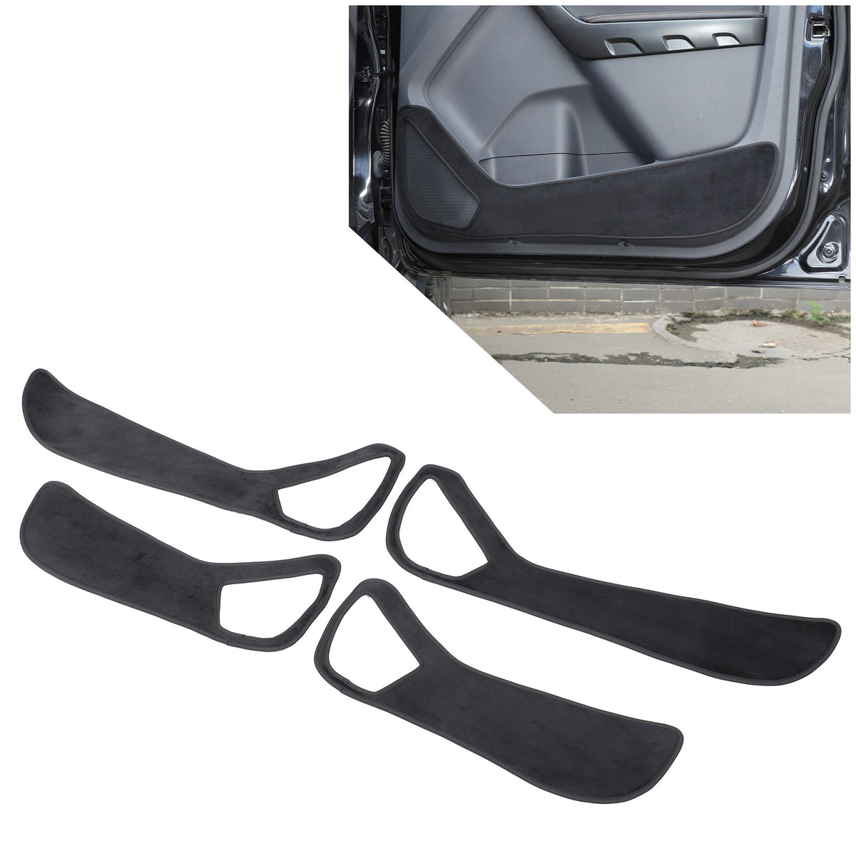 Door Side Anti-Kick Anti-Dirty Guard Cover Trim For Ford Ranger T7 T8 2015-2021 16