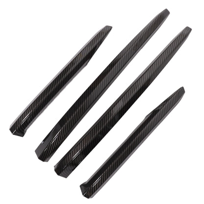 ABS Carbon Fiber Front & Rear Bumper Corner Trim Set For Cadillac Escalade 21-23 6