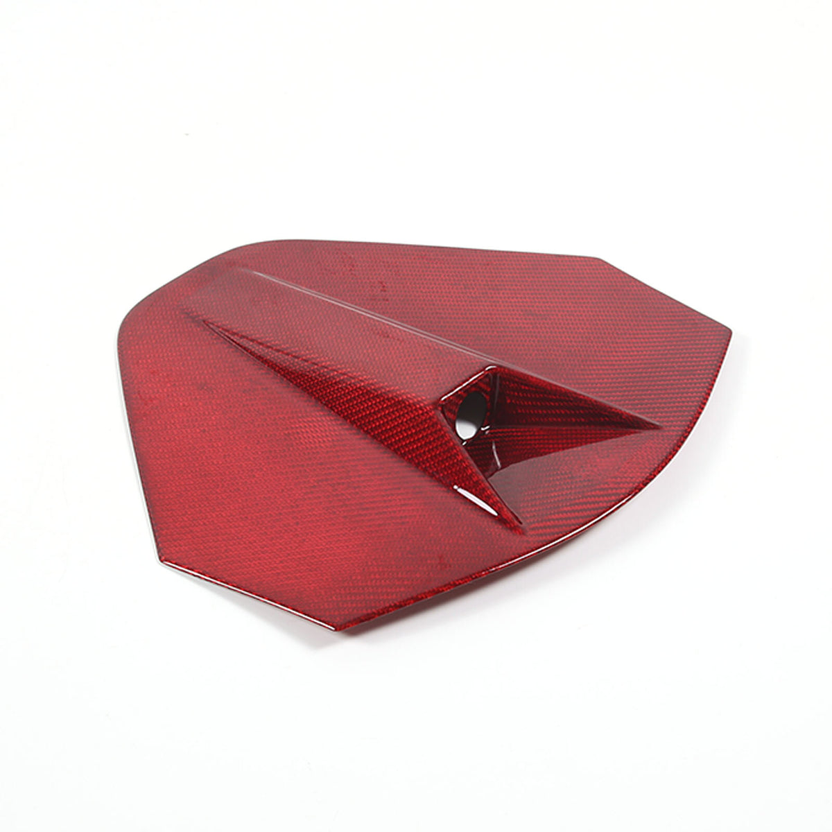 Red Real CARBON FIBER Rear Decklid Camera Cover For 20-Up Corvette C8 Coupe 1
