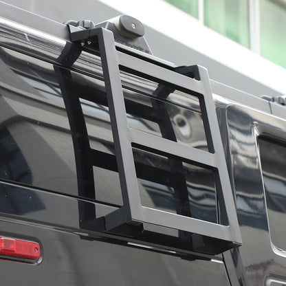Alloy Rear Roof Climbing Ladder Rack Window Molle Panel For Hummer H2 2003-09 64
