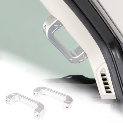 Silver Interior A-Pillar Grab Handle Trim Frame For Nissan Titan 2016-2023 19