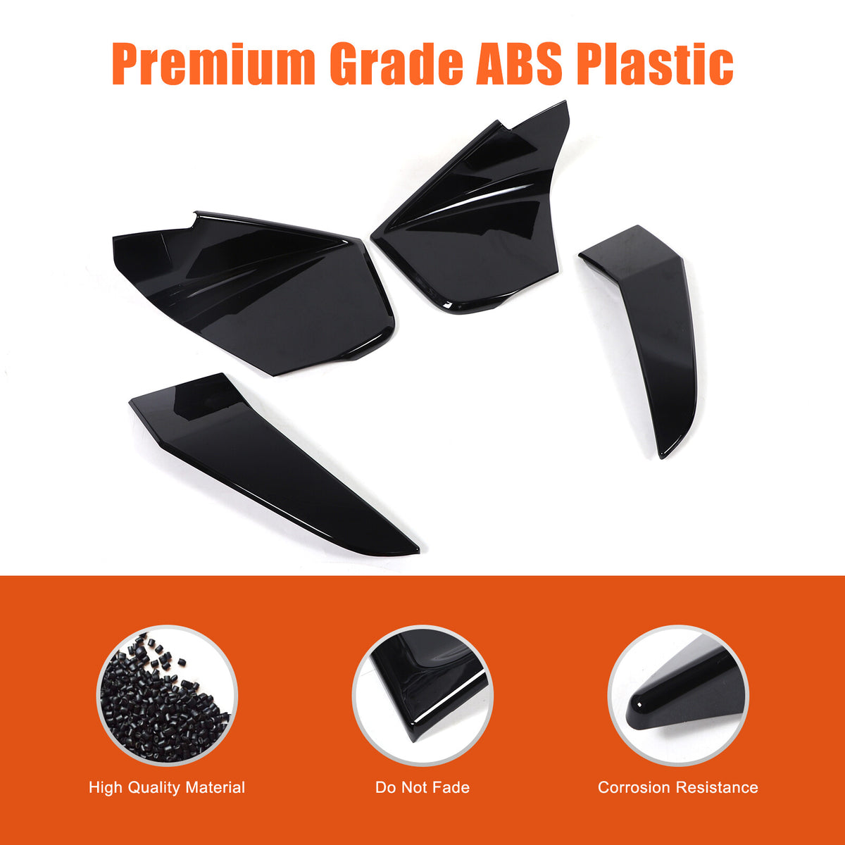 Gloss Black Front Bumper Fog Light Eyelid Strip Trim For BMW X7 G07 2023-2024 US 4