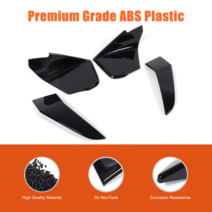 Gloss Black Front Bumper Fog Light Eyelid Strip Trim For BMW X7 G07 2023-2024 US 4