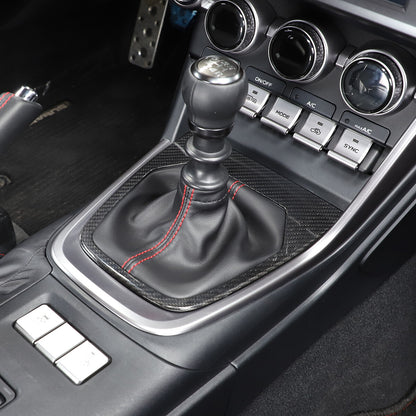 Real Dry Carbon Fiber Center Gear Panel Trim Kit For Toyota 86/Subaru BRZ MT 22+ 10