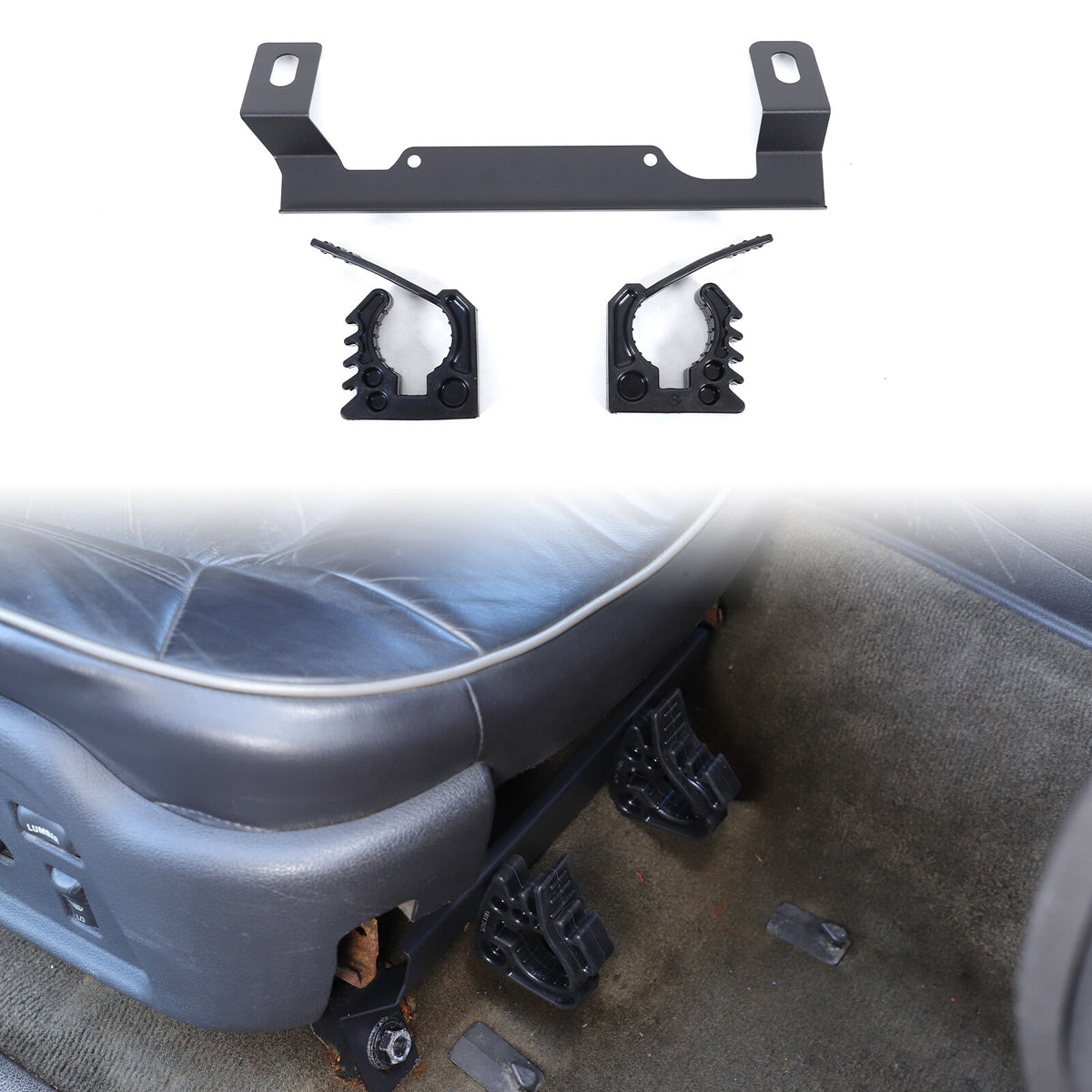 Passanger Side Under Seat Flashlight Holder Bracket Mount For Hummer H3 2005-09 8