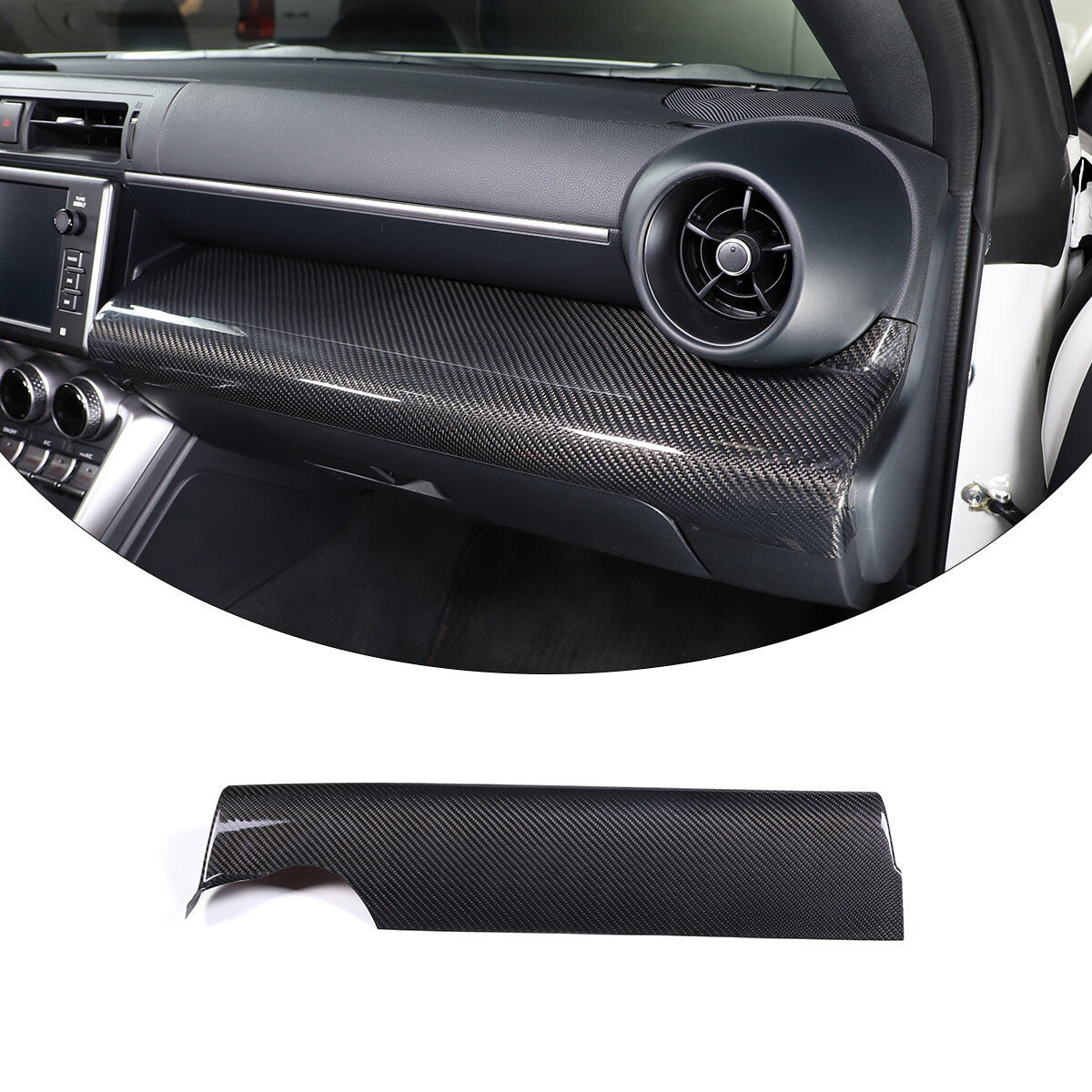 Passenger Co-pilot Dashboard Side Dash Decor Cover Trim For Subaru BRZ 2022 3