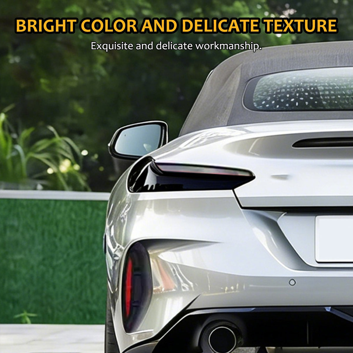 Smoked Black Rear Tail Light Guard Decor Cover Trim Bezels For BMW Z4 G29 2019+ 21