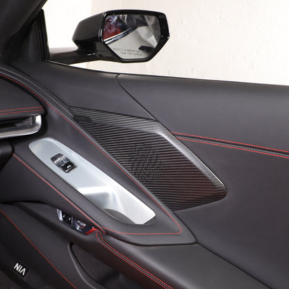 Matte Real Carbon Fiber Interior Exterior Trim Cover For Corvette C8 2020-25 120