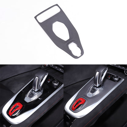 Matte Real Carbon Fiber Center Gear Shift Cover Trim For Lotus EMIRA V6 AT 21-25 17