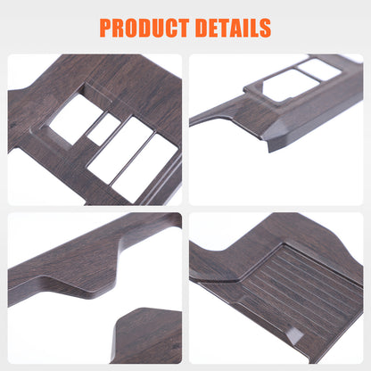 Grain Center Console Gear Shift Panel Trim For Toyota Land Cruiser LC250 24+ 17