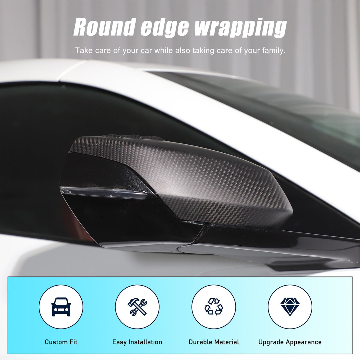 Matte Real Carbon Fiber Interior Exterior Trim Cover For Corvette C8 2020-25 132