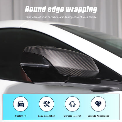 Matte Real Carbon Fiber Interior Exterior Trim Cover For Corvette C8 2020-25 132