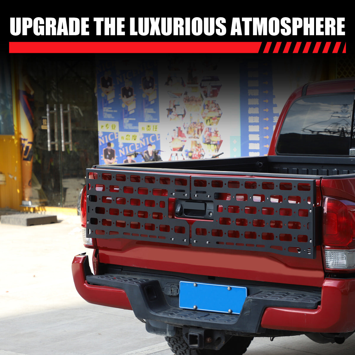 Rear Bed Molle Panel Truck Bed Tailgate Molle Panel For Toyota Tacoma 2016-22 13