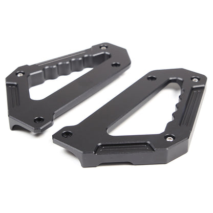 Black Alloy Door Pull Handle Armrest Panel Cover trim For LR Defender 2020-24 18