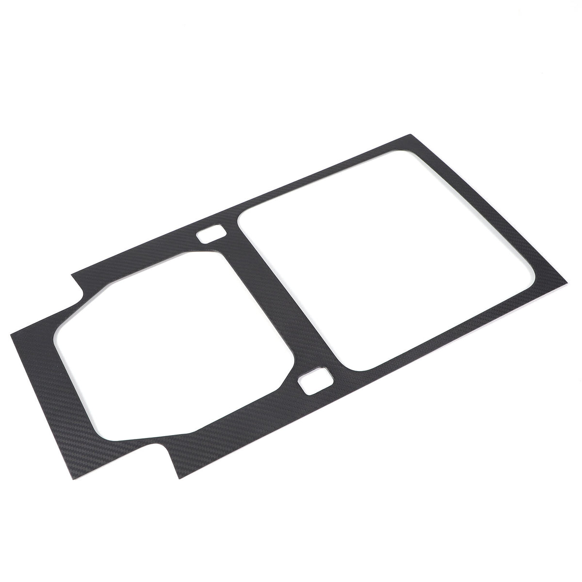 Matte Real Carbon Fiber Cup Holder Panel Trim Cover For Defender 110 90 2020-23 12