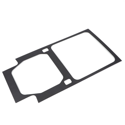 Matte Real Carbon Fiber Cup Holder Panel Trim Cover For Defender 110 90 2020-23 12