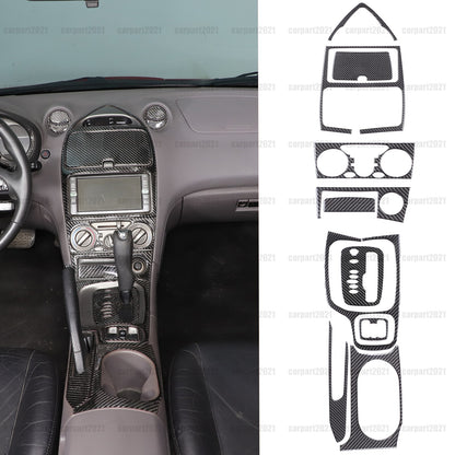 Soft Carbon Fiber Full Center Console Kit Cover Trim For Toyota Celica 2000-2005 1