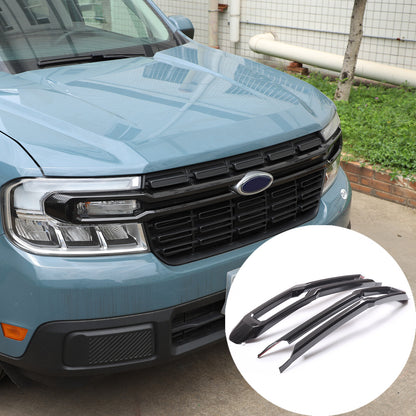 Carbon Fiber ABS Front Bumper Protect Grille Cover Trim For Ford Maverick 22-23 2