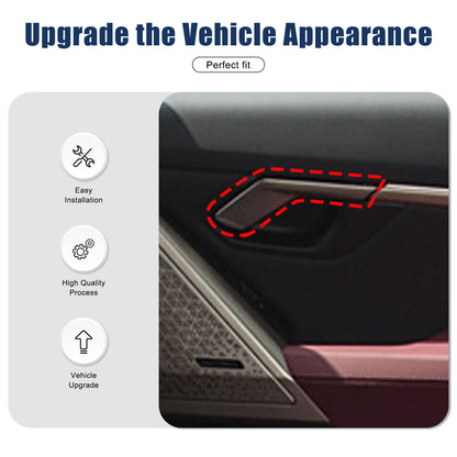 Real Carbon Fiber Interior Door Handle Cover Trim for BMW 5 Series G60 2024+ 4