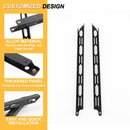 Black Steel Front Seat Adjustment Bracket Trim For LR Defender L316 2004-2018 6