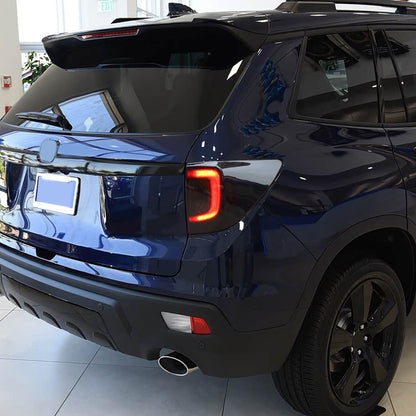 Transparent Gray ABS Tail Light Tint Cover Trim For Honda Passport 2019-2023 2