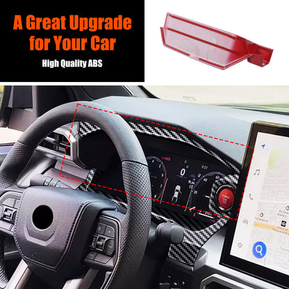 ABS Sporty Red Dashboard Instrument Upper Trim For Toyota Tacoma 2024+ US 8
