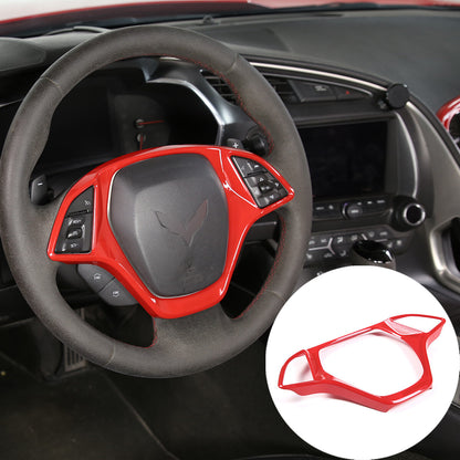 Sports Red ABS Interior Decoration Cover Trim Kit For Corvette C7 2014-19 - Styles 1-5 3