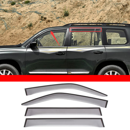 Window Rain Guards Visor Rain Guard Wind Deflector For Toyota Land Cruiser LC300 3