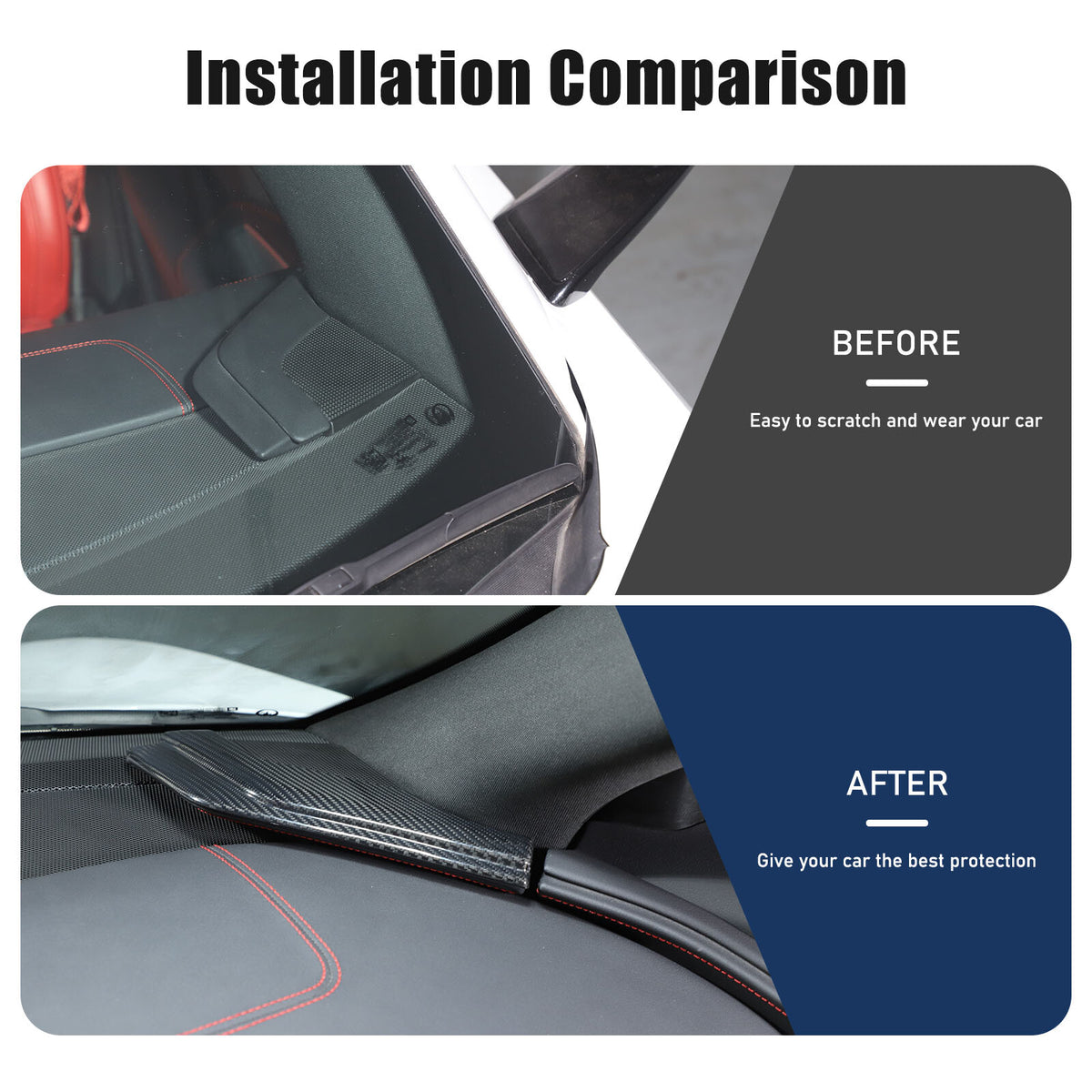 Real Dry Carbon Fiber Full Interior Center Set Trim Kit For Corvette C8 20-25 US - Styles 51-55 68