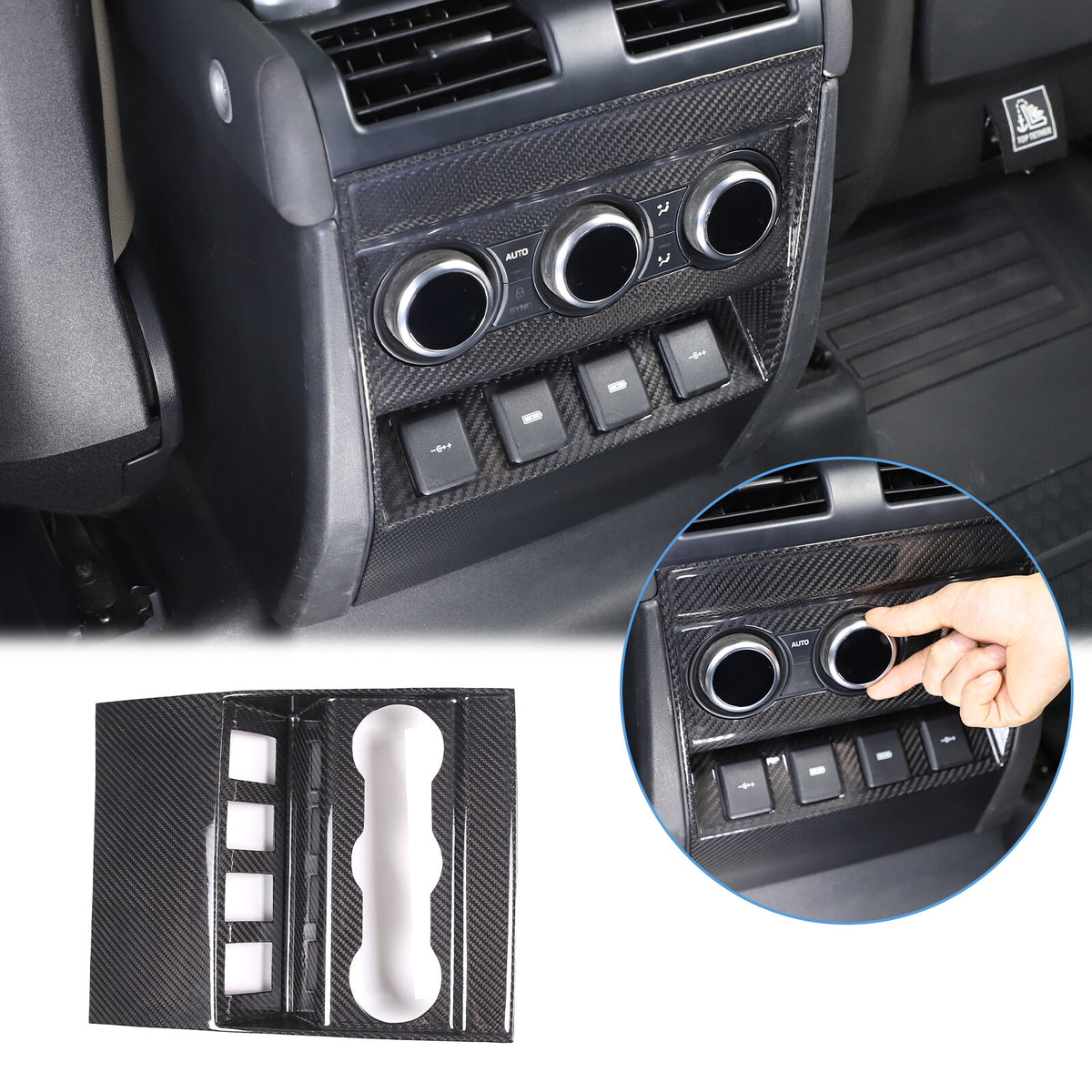 Real Dry Carbon Fiber Full Interior Trim Set For LR Defender 90 110 L663 20-23 232