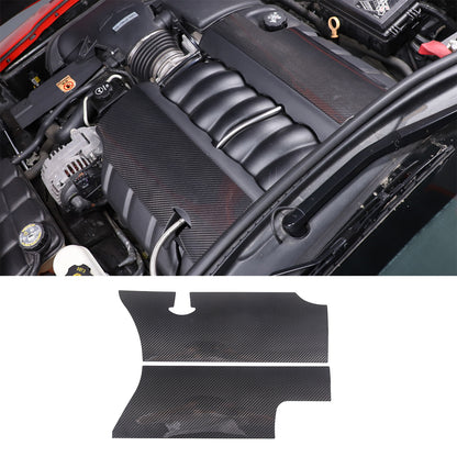 Real Dry Carbon Fiber Intake Manifold Cover Engine Set For Corvette C6 2005-13 8