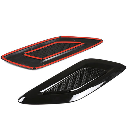 Piano Black ABS Exterior Hood Air Vent Trim For Range Rover Vogue L460 2023+ 13