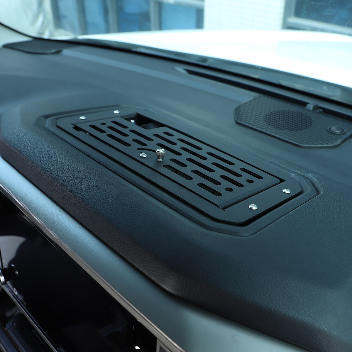 Black Alloy Dashboard Storage Box Interior Trim Cover For Toyota Tundra 22-26 7