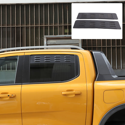 Aluminum Rear Door Window Louver Air Vent Panel Trim For Ford Ranger T9 2023+ 15