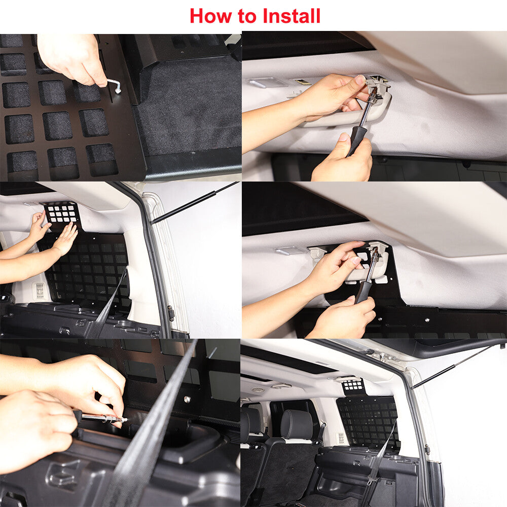 For LR Discovery 3 4 2004-2016 Trunk Right Shelf Storage Luggage Racks Panel 2
