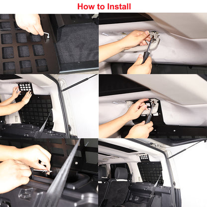 For LR Discovery 3 4 2004-2016 Trunk Right Shelf Storage Luggage Racks Panel 2