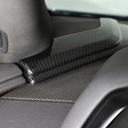 Carbon Fiber Interior Dashboard Side Panel Cover Trim For Corvette C8 2020-2026 16