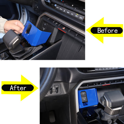 ABS Blue Car Center Panel Trim Interior Accessories For Toyota Tundra 2022-2026 - Variants 1-5 21